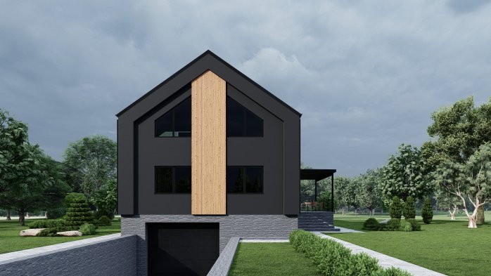 Проєкт будинку DBT 617 - Двоповерхові дома у Києві