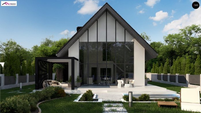 Проект дома U440 - 2 С мансардным этажом дома в Киеве