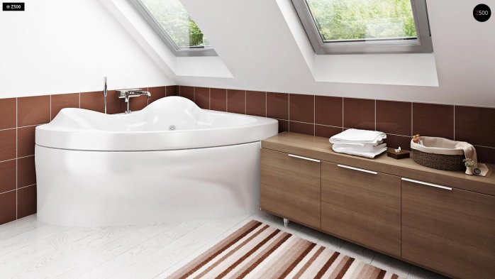 Проект дома U216 - 20 С мансардным этажом дома в Киеве