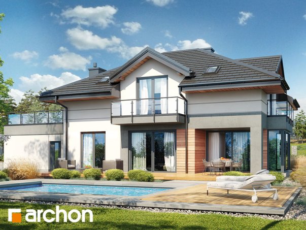 Проект дома Дом в сливах 6 (Г2) - 2 С мансардным этажом дома в Киеве