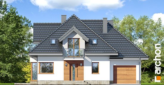 Проект дома Дом в нектаринах (H) - 3 С мансардным этажом дома в Киеве