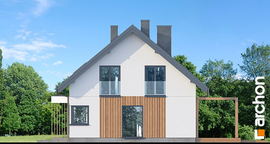 Проект дома Дом в бруснике 5 - 4 С мансардным этажом дома в Киеве