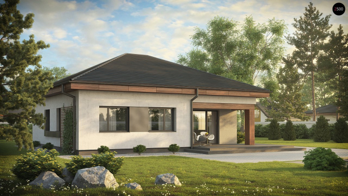 Проект дома U273 - 4 Одноэтажные дома в Киеве