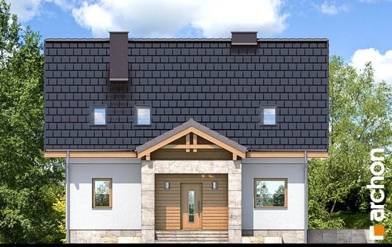 Проект дома Дом в клубнике 3 - 3 С мансардным этажом дома в Киеве