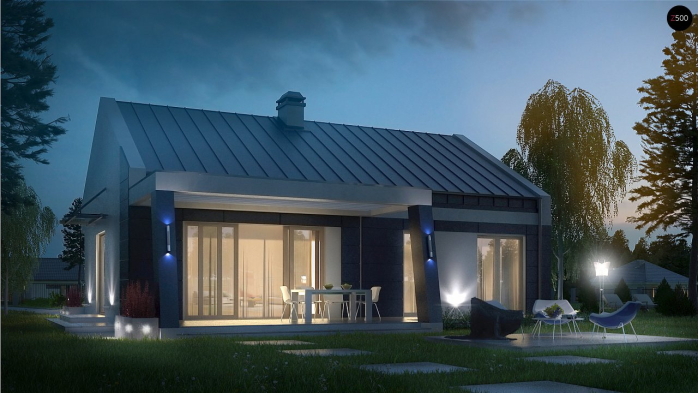 Проект дома U256 - 1 Одноэтажные дома в Киеве