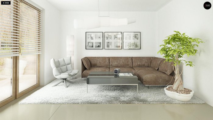 Проект дома U163 - 5 С мансардным этажом дома в Киеве