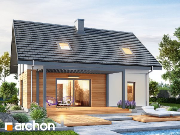 Проект дома Дом в бруснике (ГН) - 2 С мансардным этажом дома в Киеве