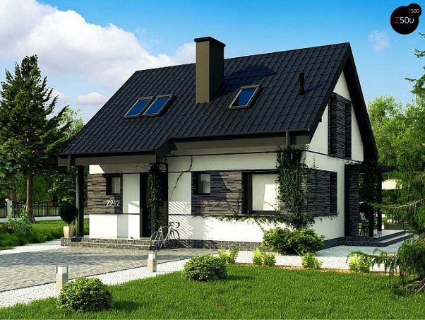 Проект дома U212 - 1 С мансардным этажом дома в Киеве