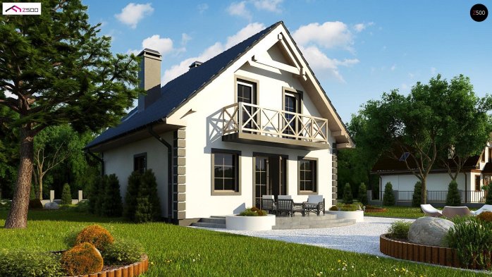 Проект дома U1 bl - 4 С мансардным этажом дома в Киеве