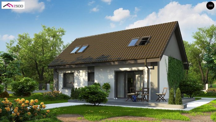 Проект дома U12 P - 1 С мансардным этажом дома в Киеве