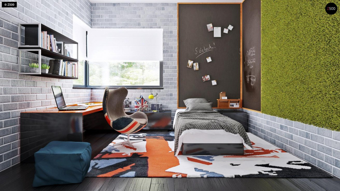 Проект дома Ux63 B+PK - 14 Двухэтажные дома в Киеве