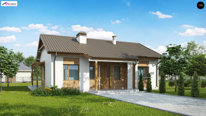 Проект дома U136 minus - 1 Одноэтажные дома в Киеве