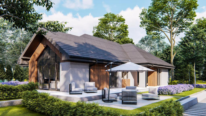 Проєкт будинку U402 35 - Одноповерхові дома у Києві