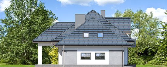 Проект дома Дом в тополях (Г2) - 4 С мансардным этажом дома в Киеве