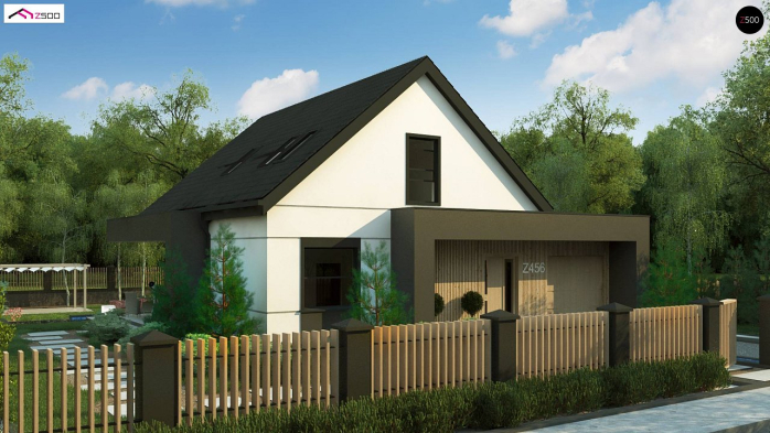 Проект дома U456 - 1 С мансардным этажом дома в Киеве