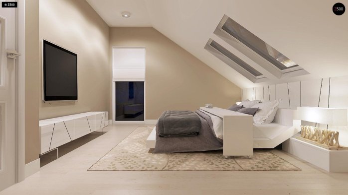 Проект дома U102 GP - 10 С мансардным этажом дома в Киеве