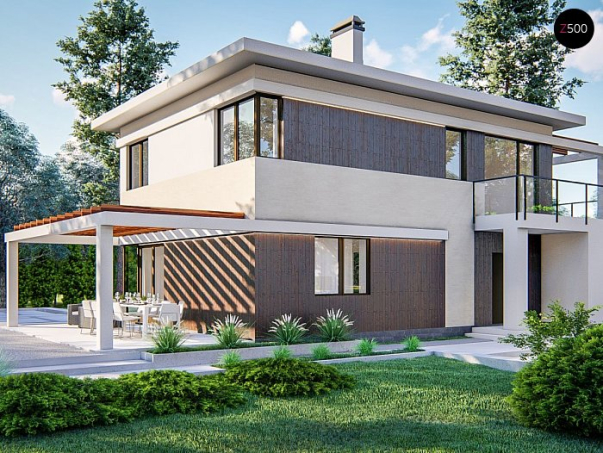 Проект дома Uu63 B - 1 Двухэтажные дома в Киеве