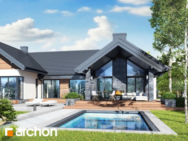 Проект дома Дом в кливиях 9 (Г2) - 2 Одноэтажные дома в Киеве