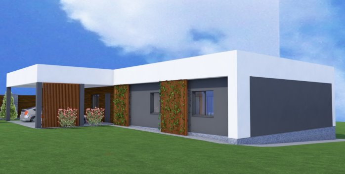 Проект дома Db 9 - 2 Одноэтажные дома в Киеве