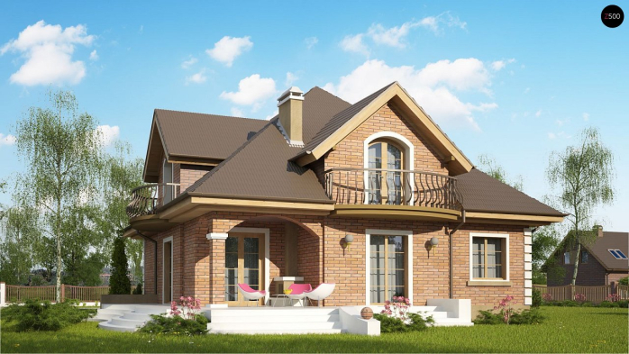 Проект дома U18 k - 2 С мансардным этажом дома в Киеве