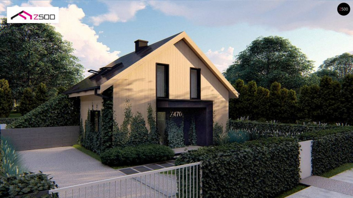 Проект дома U470 - 5 С мансардным этажом дома в Киеве