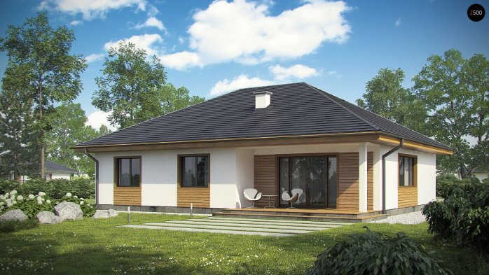 Проект дома U35 BG - 2 С мансардным этажом дома в Киеве