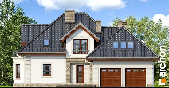Проект дома Дом в нектаринах 3 вер.2 - 3 С мансардным этажом дома в Киеве