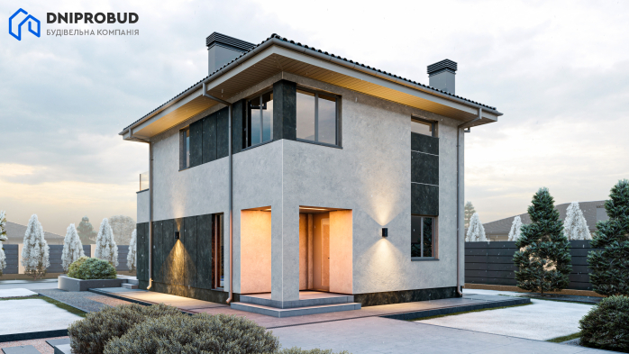 Проект дома DB 49 - 4 Двухэтажные дома в Киеве