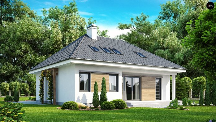 Проект дома U121 - 2 С мансардным этажом дома в Киеве