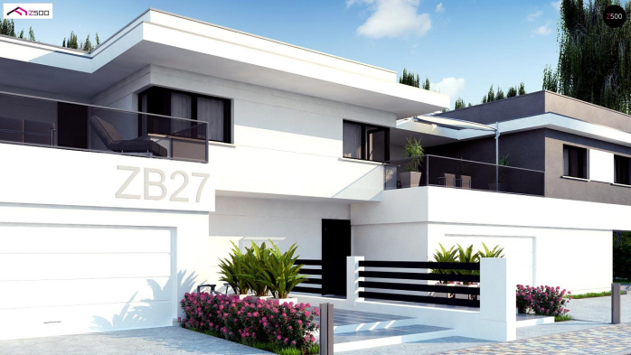 Проект дома Ub27 - 3 Двухэтажные дома в Киеве