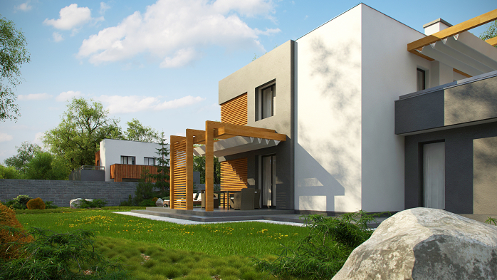 Проект дома Ux73 S - 8 Двухэтажные дома в Киеве