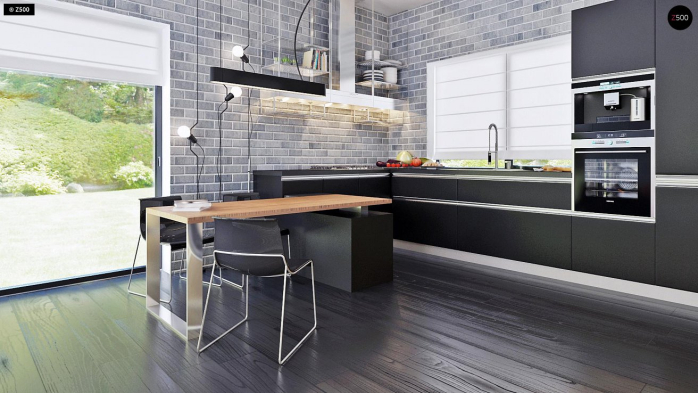 Проект дома Ux63 B+PK - 9 Двухэтажные дома в Киеве