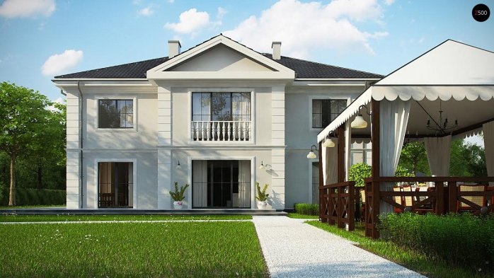 Проект дома Ux113 bg - 6 Двухэтажные дома в Киеве