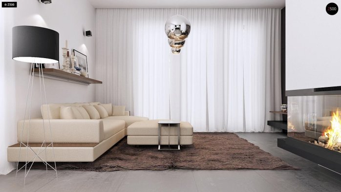 Проект дома U252 - 4 Одноэтажные дома в Киеве