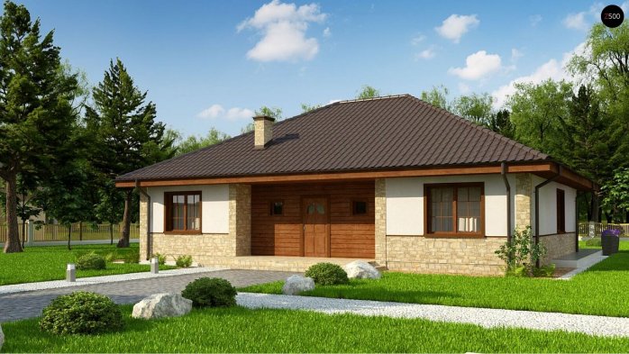 Проект дома Uu10 - 1 Одноэтажные дома в Киеве