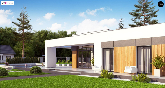 Проект дома Ux185 - 6 Одноэтажные дома в Киеве