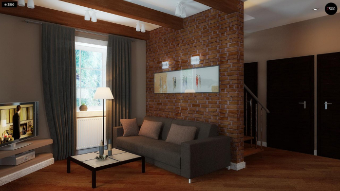 Проєкт будинку U3 - З мансардним поверхом дома у Києві