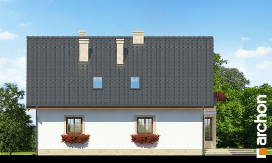 Проект дома Дом в бархатцах 2 вер.2 - 6 С мансардным этажом дома в Киеве