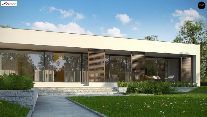 Проект дома Ux72 - 6 Одноэтажные дома в Киеве