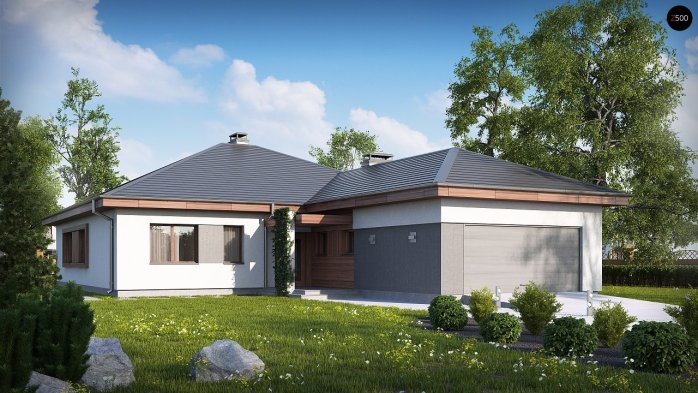 Проект дома U52 - 2 Одноэтажные дома в Киеве