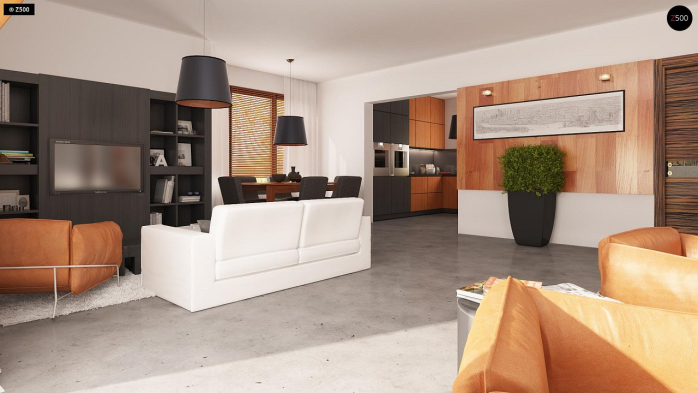 Проект дома U114 - 3 С мансардным этажом дома в Киеве