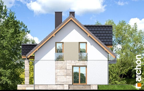 Проект дома Дом в клубнике 3 - 4 С мансардным этажом дома в Киеве