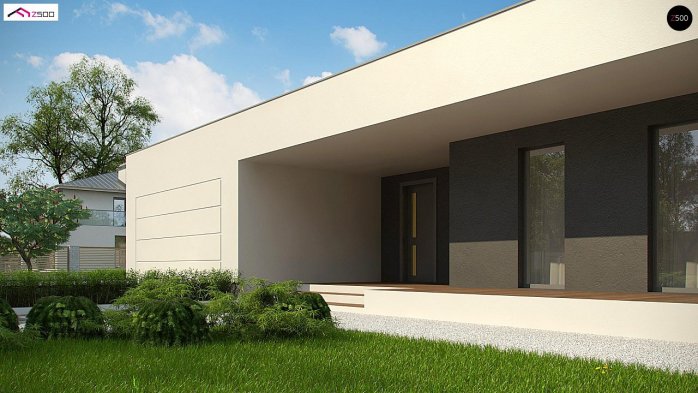 Проект дома Ux72 - 3 Одноэтажные дома в Киеве