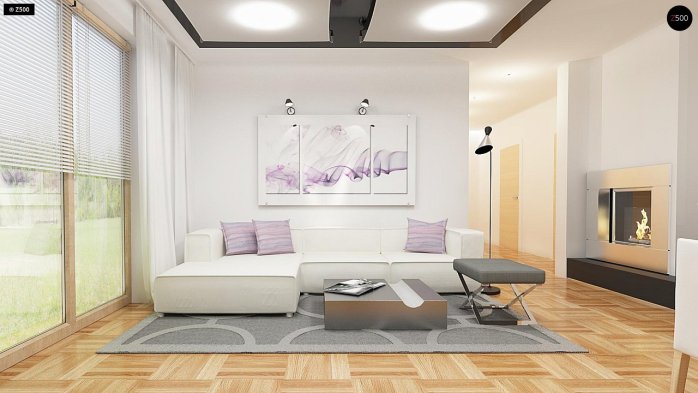 Проект дома U255 a - 6 С мансардным этажом дома в Киеве