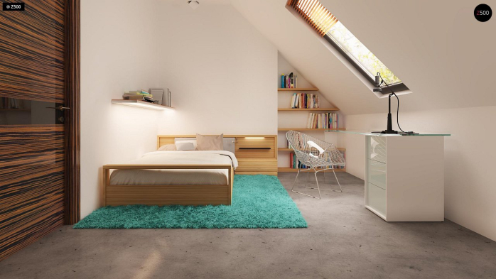 Проект дома U114 - 15 С мансардным этажом дома в Киеве