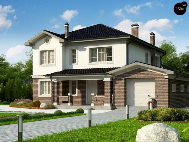 Проект дома Uu2 L + - 1 Двухэтажные дома в Киеве