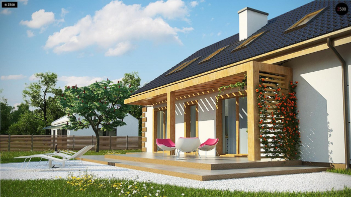 Проект дома U343 - 4 С мансардным этажом дома в Киеве