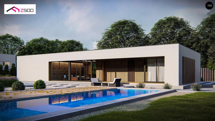 Проект дома Ux166 - 2 Одноэтажные дома в Киеве