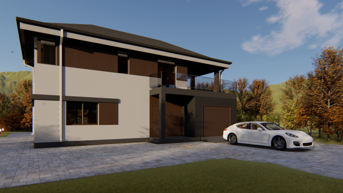 Проект дома Db 36 v2 - 5 Двухэтажные дома в Киеве