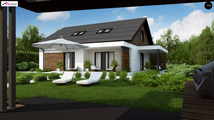 Проект дома U462 - 2 С мансардным этажом дома в Киеве